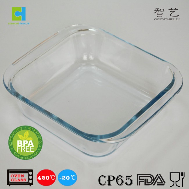 CH0.9/1.1/1.8S borosilicate glass square baking dish